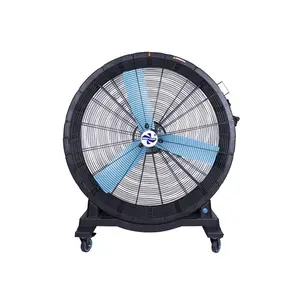 43-Inch Personalized Portable Fans Industrial Portable Fan With Permanent Magnet DC Motor