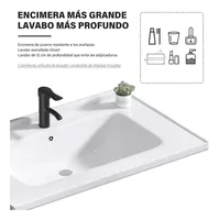 Ensemble de meubles de salle de bain contemporains, design étanche, armoire de rangement murale, miroir LED inclus, design démontable