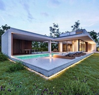 Villa préfabriquées en acier léger, construction de maison, prédestinée