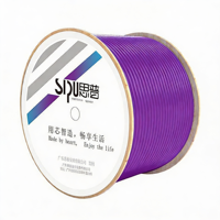 SIPU OEM CAT7 Ethernet Cable SFTP Bare Copper OM3 Fiber Indoor Use 23AWG Custom Logo 305m Custom Color Wholesale Bulk Factory