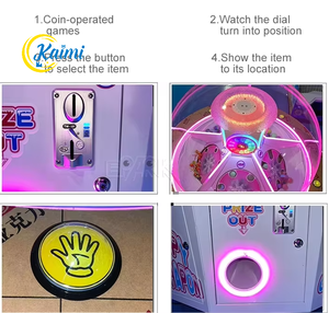 KAIMI <span class=keywords><strong>Mini</strong></span>-grue à monnayeur de haute qualité |   Jeu de récompense en forme d'œuf avec musique et lumière LED en plastique pour le divertissement des enfants - Product Image 5