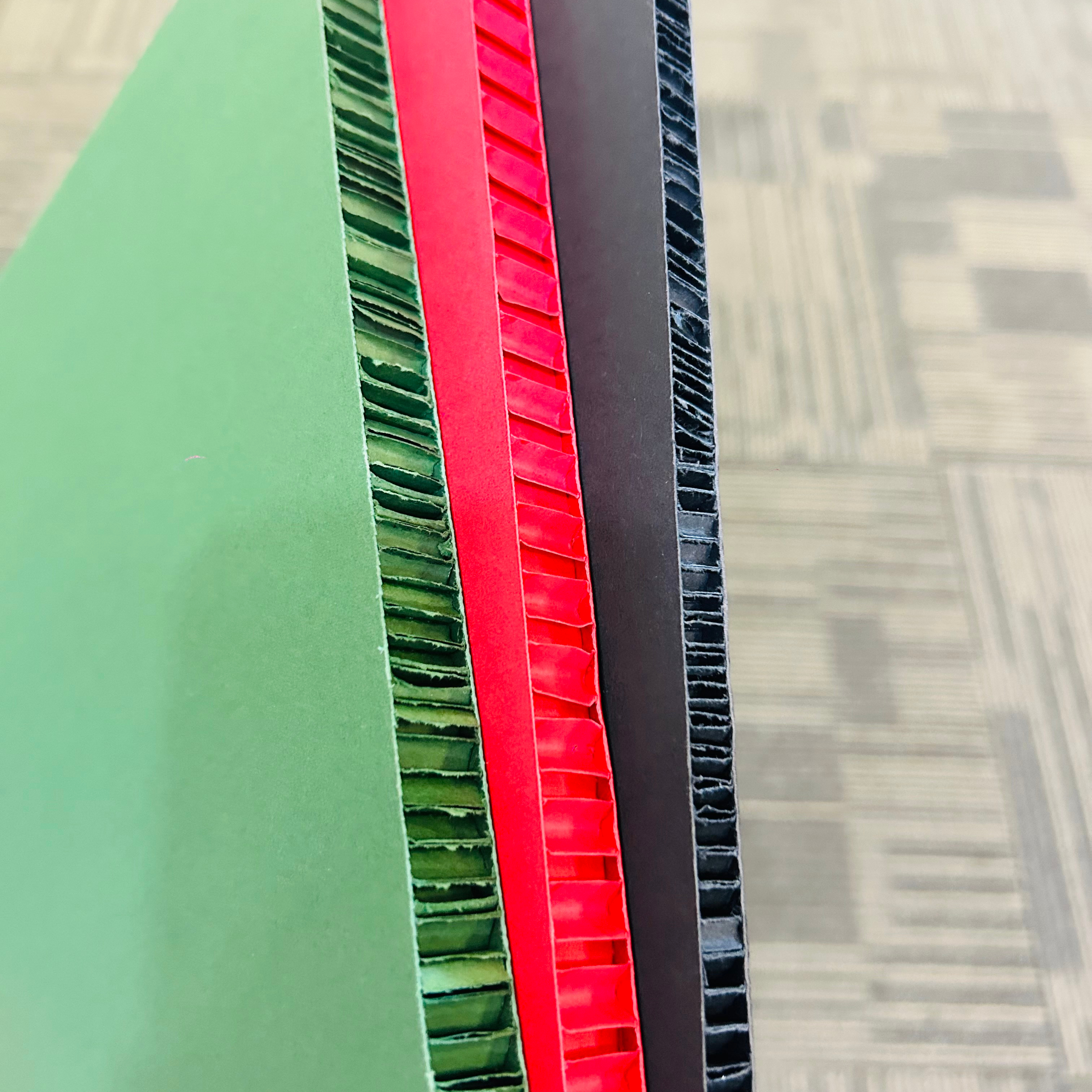 Black Cardboard White Cardboard Red Cardboard Corrugated Paperboard