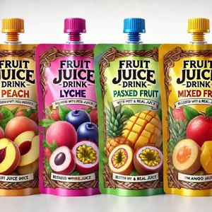 Sachets Doypack à bec verseur personnalisés en plastique pour jus, 200ml 250ml, réutilisables, en matériaux recyclés, emballage alimentaire de qualité alimentaire, vente en gros - Product Image 2