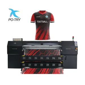 POTRY I3200 1.8m 1.9m digital textile printing machine flag banner polyester fabric printer inkjet dye sublimation printer