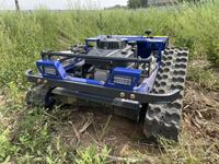 Tondeuse à gazon télécommandée RC, tondeuse à gazon sur chenilles pour la coupe de l'herbe sur les pentes