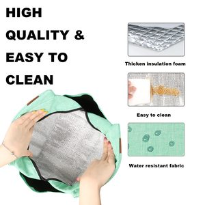 Ensemble de sacs à lunch réutilisables, grande capacité, boîte à lunch isotherme avec compartiments pour le travail et les activités de plein air - Product Image 4