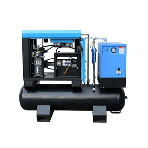 10Hp 7.5kW Smart 4 in 1 integrazione compressore elettrico rotativo a vite con serbatoio aria 300L