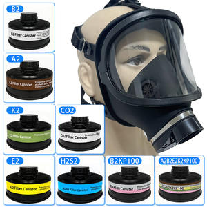 Masque respiratoire en silicone réutilisable pour le visage entier MF14 avec <span class=keywords><strong>filtre</strong></span> auto-amorçant à 3 couches pour la protection contre les produits chimiques et les pulvérisations de peinture - Product Image 4