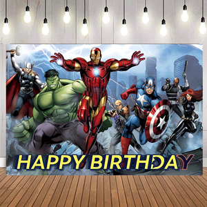 Decoración para Fiestas Promocionales, Suministros de Decoración de Spiderman, Superhéroe de <span class=keywords><strong>los</strong></span> <span class=keywords><strong>Vengadores</strong></span>, Pancarta, Fondo para Niños, Decoraciones de Cumpleaños - Product Image 6