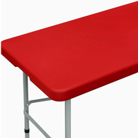 Housse de table ajustée en mélange élasthanne extensible de 1,8 m pour banquets et utilisation extérieure, option logo personnalisé