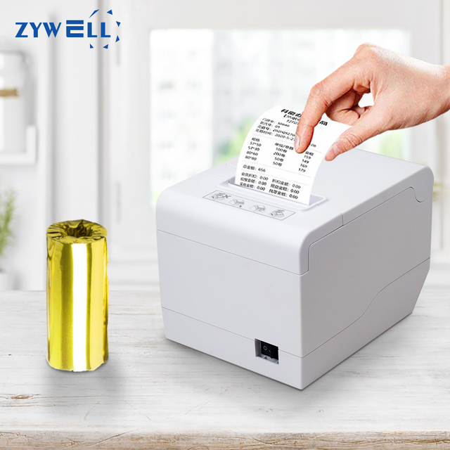 New 80mm USB LAN Thermal Receipt Printer ZYWELL ZY808 Impresora Trmica Ticket Printer