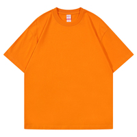 Camiseta de punto de algodón 100% de 300 gramos, estilo boxy y corto, con hombros caídos, oversize, para serigrafía, gráfico en blanco, para hombre.