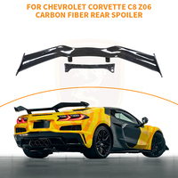 Aileron de coffre arrière en fibre de carbone style Z06 pour Chevrolet Corvette C8 – Accessoire de véhicule