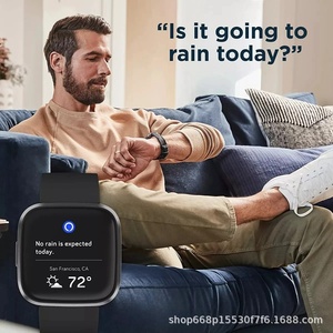 Reloj Inteligente <span class=keywords><strong>Versa</strong></span> <span class=keywords><strong>2</strong></span> con Pantalla AMOLED Cuadrada, Monitor de Ritmo Cardíaco, Sueño, Conteo de Pasos, Seguimiento de Ejercicio, Correa de Silicona, Disponible en Stock - Product Image 3