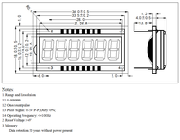 Module LCD, compteur d'impulsions à 6 chiffres, affichage réfléchissant, 5V, faible consommation, interface 4 fils, industriel, WT06102B