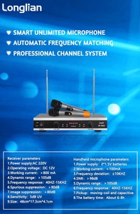 Diseño de mano recargable D733 Sistema DE MICRÓFONO INALÁMBRICO UHF profesional digital - Product Image 6