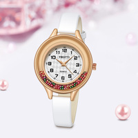 Montre à quartz simple et décontractée pour femmes, nouvelle montre à bille, petite montre en cuir noir, montre habillée pour femmes, montre-bracelet Relogio Feminino
