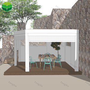 Pérgola de Aluminio de Alta Gama Utilizada para Mejorar <span class=keywords><strong>la</strong></span> Calidad de Patios y Jardines Residenciales, que Brinda Sombra Contra <span class=keywords><strong>la</strong></span> Lluvia y el Sol - Product Image 5