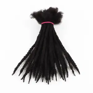 Wholesale 0.4 cm 0.6 cm 0.8 cm Human Hair Dreadlocks Extensions Vendors,Real Human Hair Loc Extensions,Afro Kinky Dread Locks