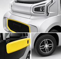 Voiture électrique à 4 roues à faible vitesse et longue portée, 4 places, moteur AC 1500W, batterie au plomb-acide, freins à disque doubles, contrôleur intelligent
