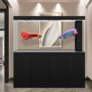 Acuario <span class=keywords><strong>de</strong></span> pie <span class=keywords><strong>de</strong></span> cristal ultraclaro con filtro <span class=keywords><strong>de</strong></span> fondo ecológico para sala <span class=keywords><strong>de</strong></span> estar, uso doméstico y en <span class=keywords><strong>entrada</strong></span> <span class=keywords><strong>de</strong></span> empresa, ideal para peces dorados. - Product Image 3