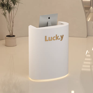 Mostrador Pequeño de Diseño Moderno para Barbería, Salón, Centro Comercial, Minibar, Uso como Caja para Manicura con Luces, Popular para Tiendas de Ropa - Product Image 4