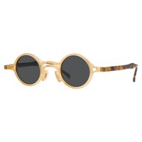 Lunettes de soleil Art rétro originales conçues à la main monture de lunettes ronde en acétate