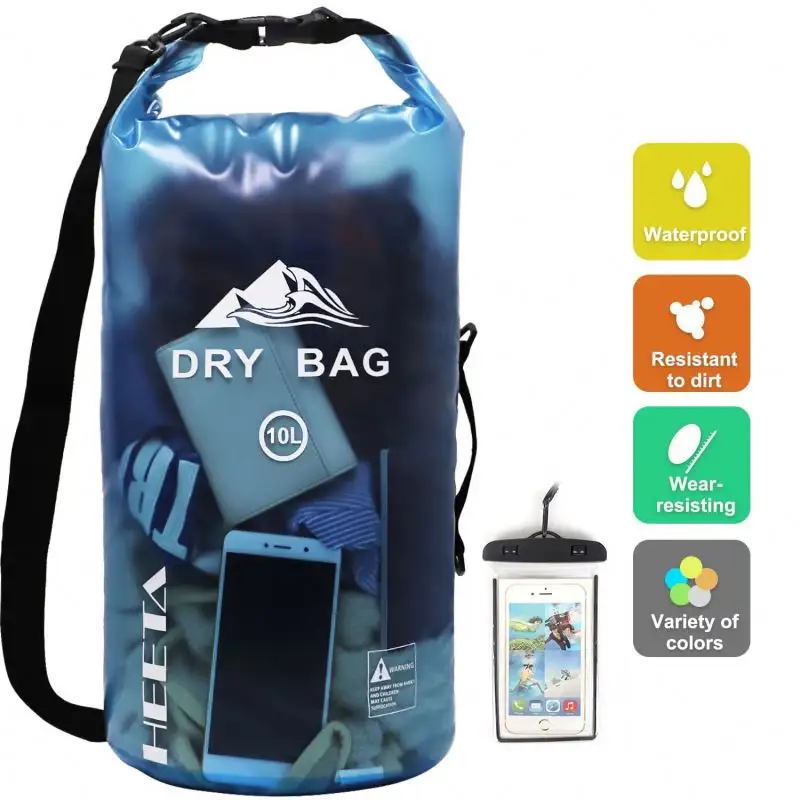 Su geçirmez sırt çantası kuru çanta 5L 10L 20L 40L 70L açık spor sırt çantası kamp yürüyüş için