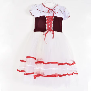 Vestido de Ballet Profesional Romántico de Tul Largo para Niñas, Disfraz de Bailarina con Estampado Luminoso - Product Image 4