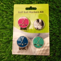 Kit de marqueurs de balle de golf en fer et métal avec clip magnétique puissant pour chapeau - Cadeau de golf léger et durable pour les passionnés