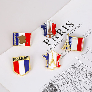 Vente en gros pays National canadien, Badge australie Us Pakistan royaume-uni France drapeau broche revers épingle/ - Product Image 6