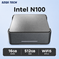 Mini PC Intel N100 GK3 Plus, 16 GB de RAM, 512 GB SSD M.2, Windows 11 Pro, Pantalla Triple 4K, Mini Computadora de Escritorio para Oficina