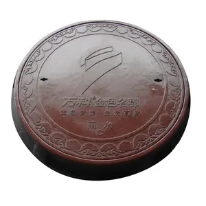 Hot Sale Composite FRP Manhole Cover Good Stability Rainwater Sewer Cover Round Frp Manhole Cover