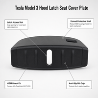 Plaque de protection de verrou de capot avant OE 1095858-00-D 1095859-00-A pour Tesla Model 3 2017-2023