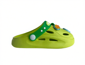 Ciabatte Verdi per Bambini Taglia 23-32 in EVA Traspiranti Estive per Ragazzi Stile Solido Slip-On Altezza Caviglia - Product Image 1