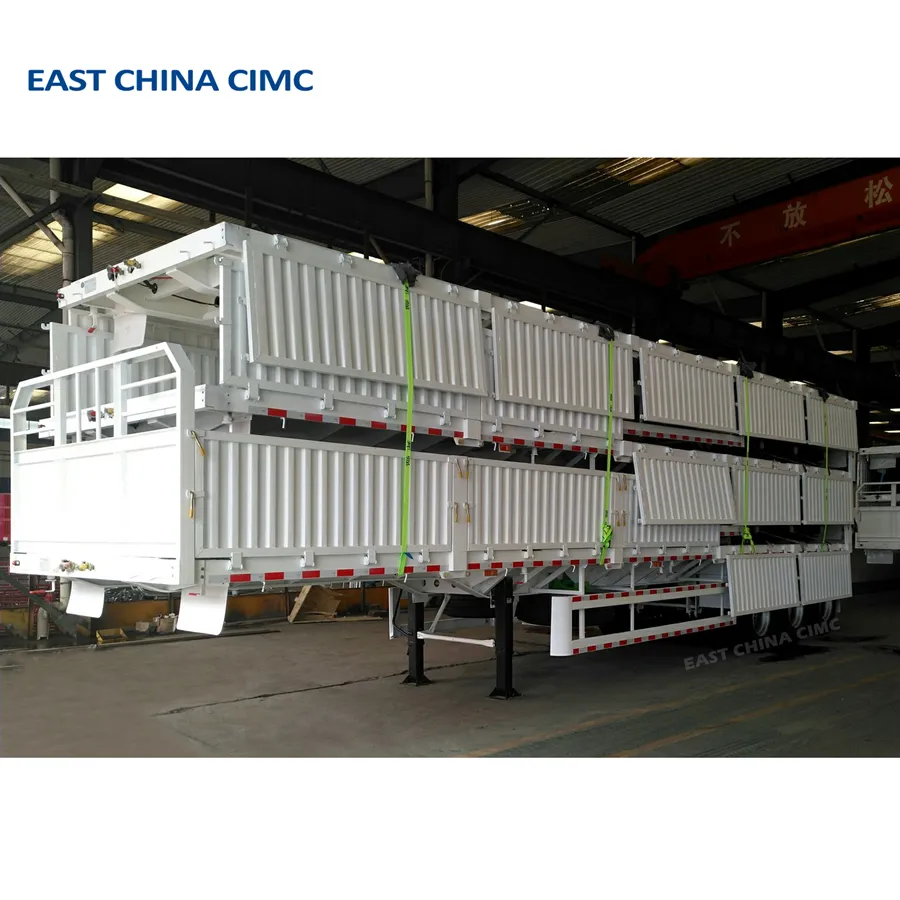 3軸サイドプレートセミトレーラー中国CIMC工場価格
