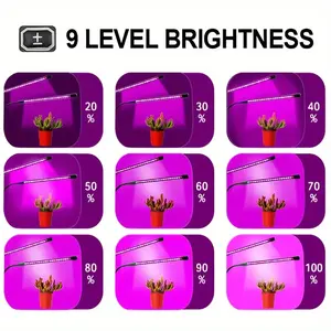 Lámpara LED de doble cabezal ajustable con clip para hidroponía de jardín que emite luz roja a precio de fábrica para el crecimiento de plantas de invernadero - Product Image 6