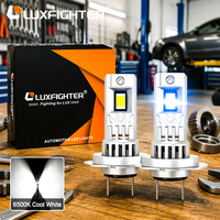Ampoule de phare LED Q66S H7 10000LM 80W 6500K IP65 DC12-16V, longue durée de vie pour l'éclairage des véhicules avec ventilateur de refroidissement, 1 pièce