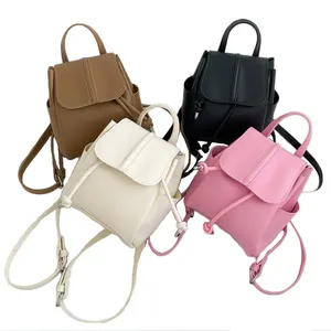 designer cheap mini pu leather ladies backpack women's shoulder bag small bag for women girls 3145