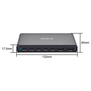 Produits tendance nouveautés multifonctionnel 7 ports pour <span class=keywords><strong>iphone</strong></span> ordinateur portable tablette adaptateur <span class=keywords><strong>chargeur</strong></span> USB 455W GaN <span class=keywords><strong>chargeur</strong></span> Ultra-mince - Product Image 2