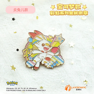 Badge en métal de la série <span class=keywords><strong>Rainbow</strong></span> sous licence officielle HOLLY BOX, broche émaillée <span class=keywords><strong>Pikachu</strong></span>, décoration pour sac à dos et vêtements - Product Image 6
