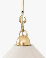 Suspension moderne américaine en cuir beige avec finition feuille d'or pour îlot de cuisine, table à manger, évier