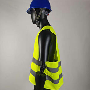 سترة أمان عاكسة مضادة للانزلاق وقابلة للتنفس بشعارات مخصصة لمواقع البناء، متوافقة مع معيار ANSI 2 للسترات الأمنية - Product Image 4