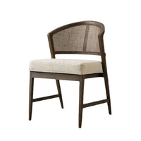 Chaise de bar en bois massif de style américain - Chaise de comptoir haut de gamme pour hôtel