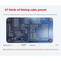 Minuteur d'échecs ZuiRi Manufacturing PS2688 haute précision, quatre langues vocales, pour l'échecs chinois, le Go et les compétitions internationales d'échecs