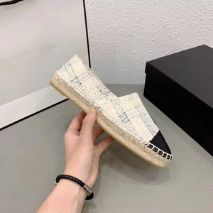 Zapatillas de Diseñador de Lujo para Mujer, Mocasines Planos de Piel de Oveja, Cómodos y Casuales, con Costuras, Estilo Espadrille - Product Image 6