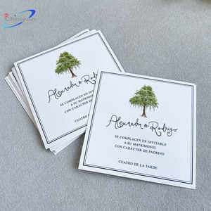 Invito Matrimoniale Stampa a Caldo Verde Oliva Set Letterpress Stile Passaporto - Product Image 5