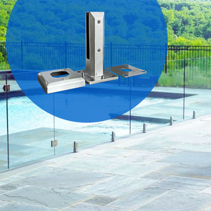 Aleader ASD-3 – Pince et support modernes en acier inoxydable pour balustrades de piscine et d'escalier - Product Image 5