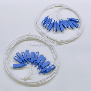 12 Colors Color-coded Yellow White Jacket Single Mode 9/125μm SC UPC Fiber Pigtails for FTTH CATV Data Center <b>Telecommunication</b> - Product Image 4