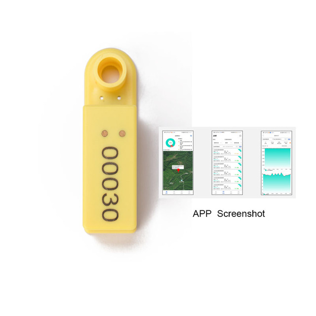 Hot Selling Low Frequency RFID Smart Animal GPS Ear Tag , for Farm or Animal Management